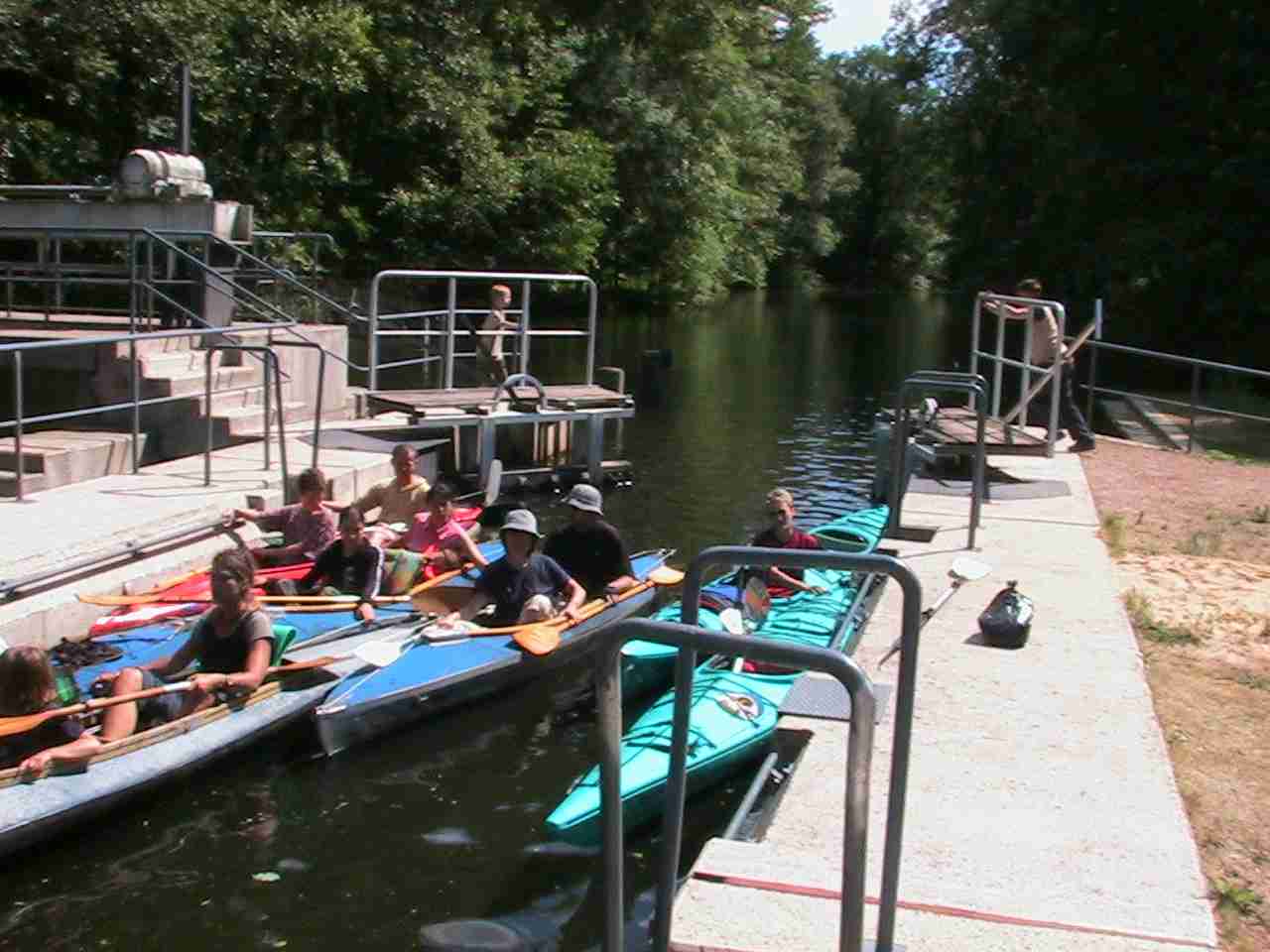 Spreeschleuse Wasserburg am Montag