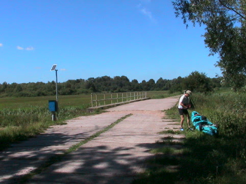 Einsetzen an der Brcke in Kirch-Baggendorf