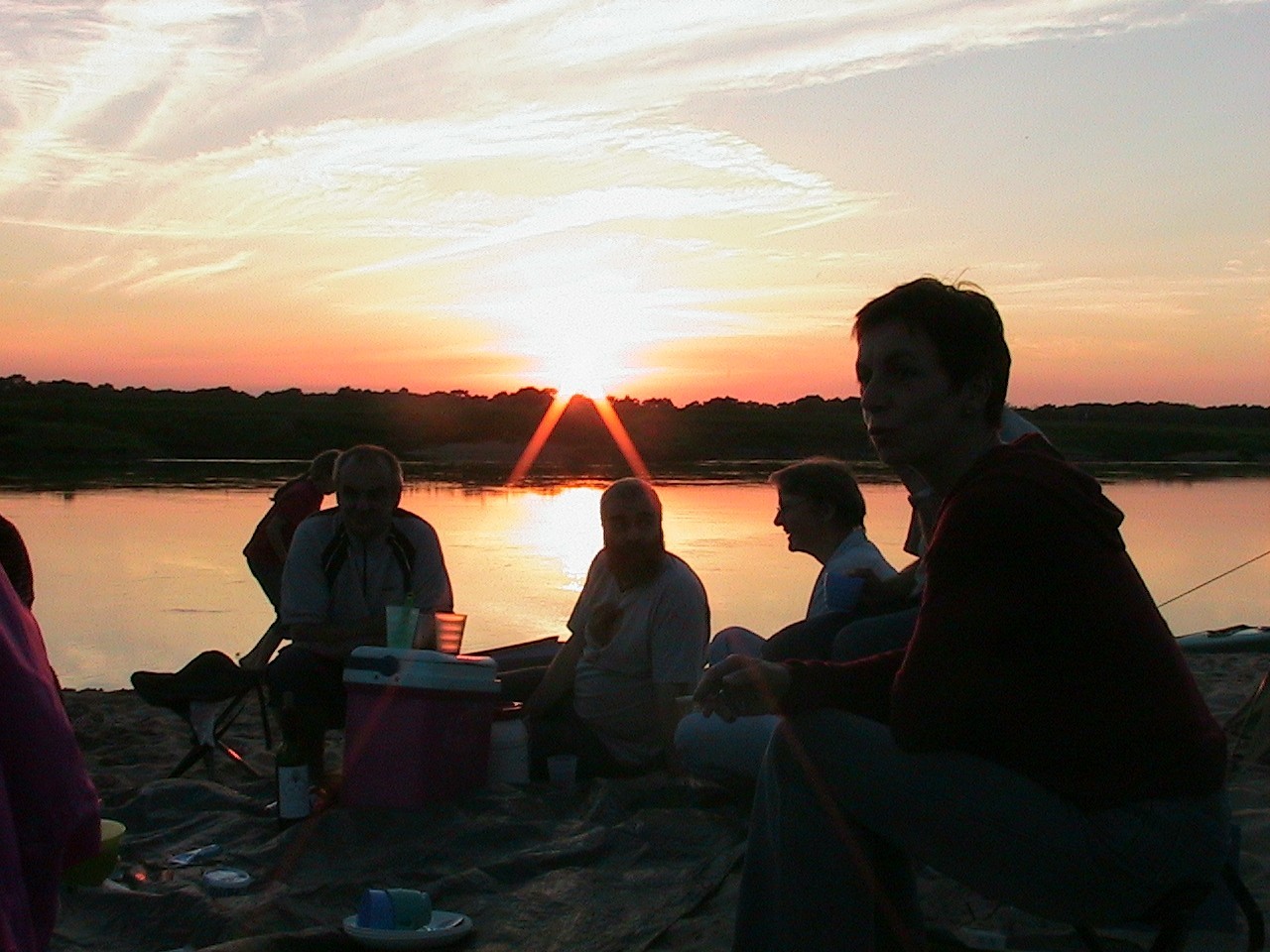 Abendstimmung an der Elbe