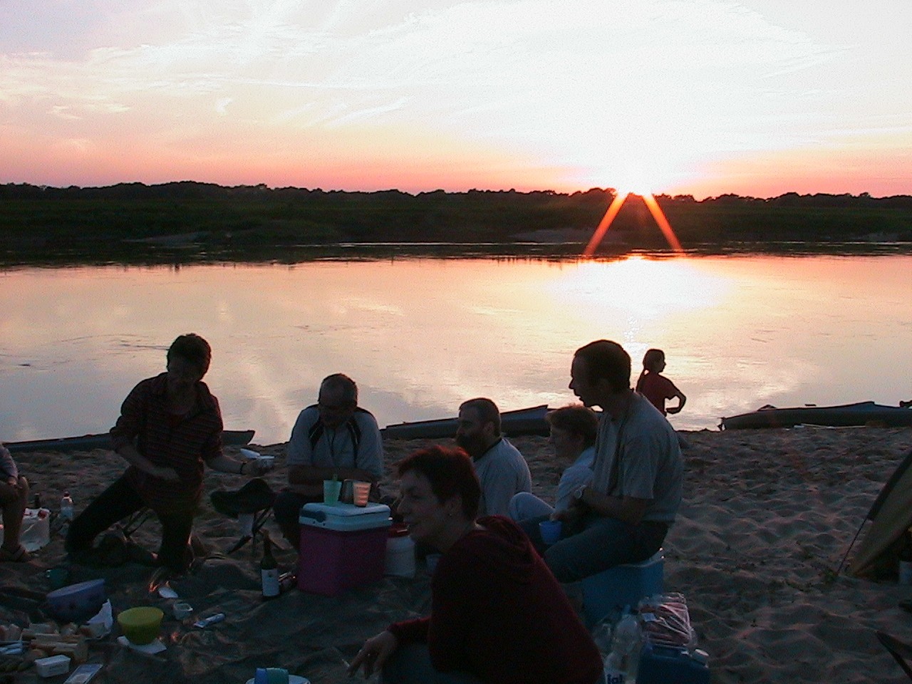 Abendstimmung an der Elbe
