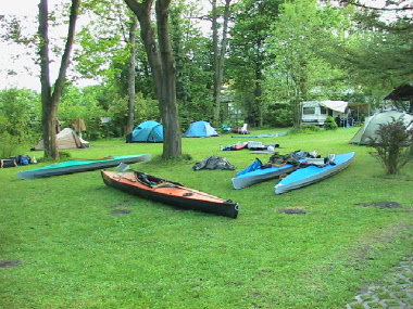 am Bootshaus von Schott in Jena