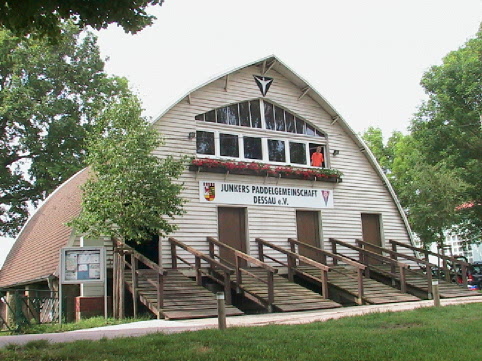 Bootshaus der Junkers Paddelgemeinschaft